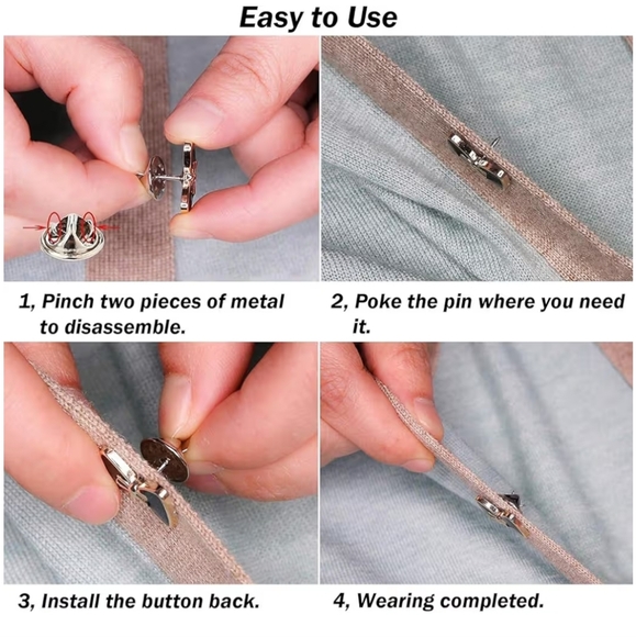 100 Piece Set Pearl Brooch Buttons Pins Enamel Flower Pearl Bow - Picture 7 of 8